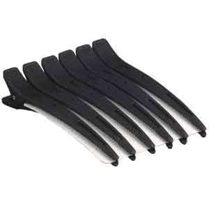 Carbon Abteilclips SCHWARZ 6er Pack