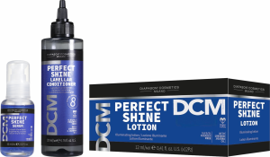 DCM Perfect Shine Lamellar Conditioner + Lotion + Serum - Schutzbehandlung mit Lein- und Jojobaöl - Set: 200 ml + 144 ml (12x 12 ml) + 60 ml