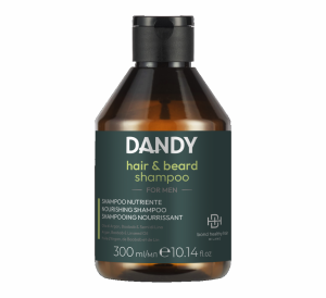 Dandy Hair & Beard Shampoo - Haar- & Bart-Waschmittel mit Argan-, Baobab- und Leinöl - 300 ml