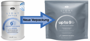 Neue Verpackung: Lisap Light Scale Up To 9 - Weißes Blondierpulver - 500 g