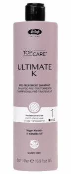 Lisap Ultimate K Pre-Treatment Shampoo - Vorbehandlung für die Haarglättung #1 - 500 ml