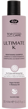 Lisap Ultimate K Maintaining Shampoo - Pflegeshampoo für Krauses und widerspenstiges Haar - 250 ml