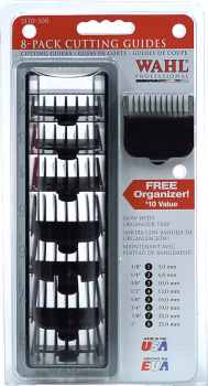 Wahl 8 Aufsteckkämme Set - 8-Pack Clipper Cutting Guides - #1-8 (3, 6, 10, 13, 16, 19, 22, 25 mm)