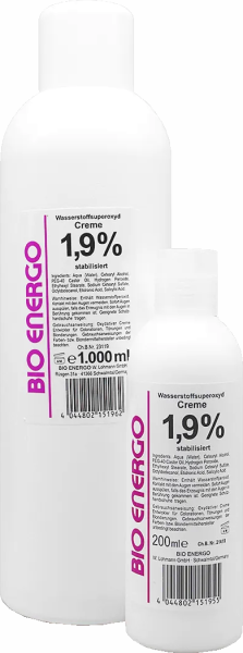 Bio Energo Hydrogen Peroxide Cream (6,33 vol.) 1,9% - Oxidant / Developer - 1000 ml