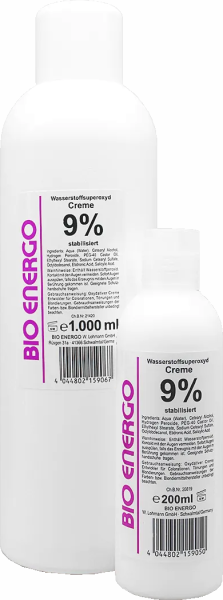 Bio Energo Wasserstoffsuperoxyd Creme (30 vol.) 9% - Oxydant / Entwickler - 200 ml