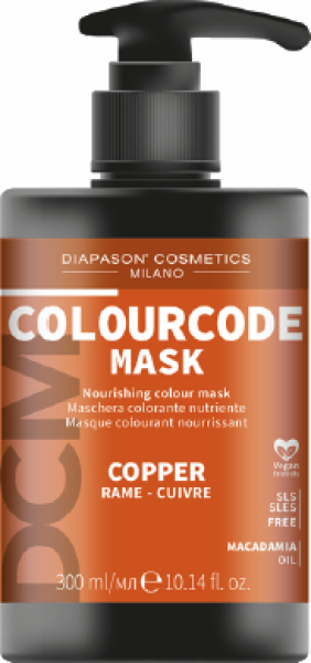 DCM Colourcode Mask Copper - Color Hair Cure - 300 ml