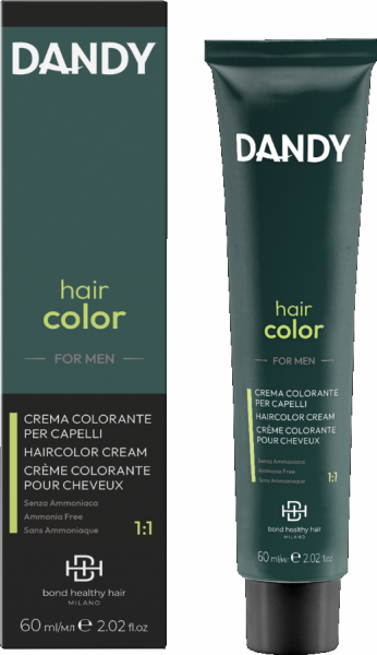 Dandy Hair Color for Men - Haarfarbe für den Herren ohne Ammoniak - 60 ml