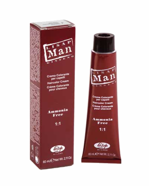 Lisap Man Color - Hair Color without Ammonia - 60 ml