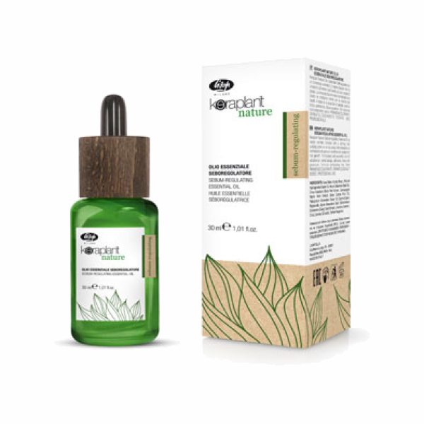Lisap Keraplant Nature Balance-Control Essential Oil - Intensivbehandlung gegen fettiges Haar und fettige Kopfhaut - 30 ml