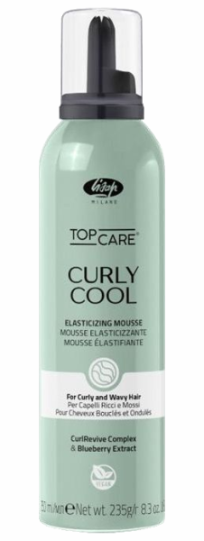 Lisap Top Care Curly Cool Mousse - Elastifizierender Locken-Schaum - 250 ml