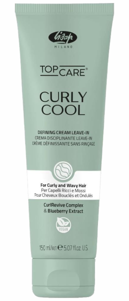 Lisap Top Care Curly Cool Cream - Elastifizierende Leave-In Creme - 150 ml