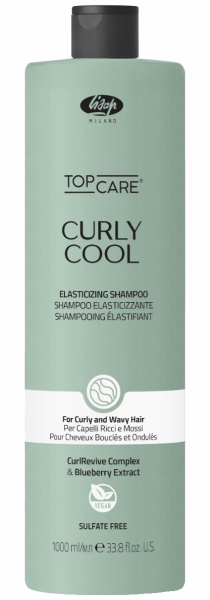 Lisap Top Care Curly Cool Elastifizierendes Shampoo - Lockenshampoo - 1000 ml