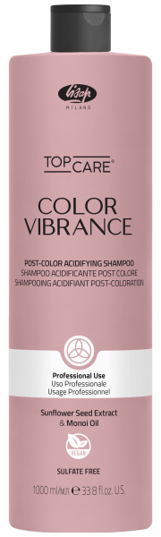 Lisap Top Care Color Vibrance Post-Color Shampoo - After Color Shampoo - 1000 ml