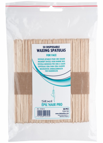 Sibel - EHP Wooden face epilator spatulas - 50 Pieces