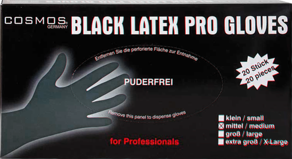 Latex Gloves Powder Free - Wash and Dye Gloves for Men and Women - 20 Pieces