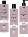 Lisap Ultimate K Shampoo + Fluid + Mask - Set for hair straightening incl. pre- and post-treatment - 3x 500 ml