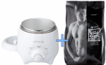 Sibel - Épil’Hair pro - Mini-Wachserwärmer + ItalWax Hot Film Wax - Pour Homme - Heißwachs / Epilierwachs für Männer (1000 g)